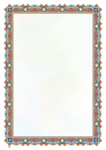 تذهیب A4 گلاسه (135 گرمی) کد 458