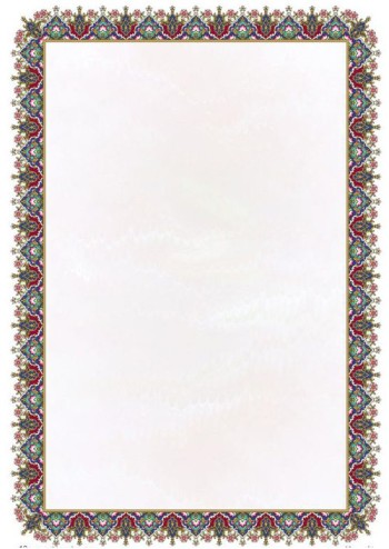 تذهیب A6 گلاسه (135 گرمی) کد 10